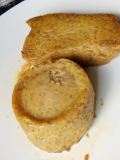 A picture of Corn Moin moin.(corn Pudding).