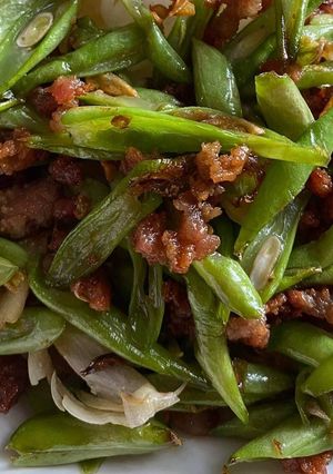 รูปของ ผัดถั่วแขกน้ำมันหอย🥬🧄🌶🥦
