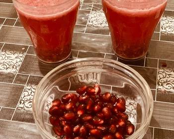 Unique Cuisine Pomegranate smoothie Most Delicious