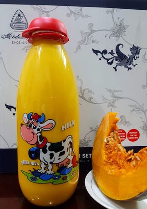 Hình của món Sữa bí đỏ.