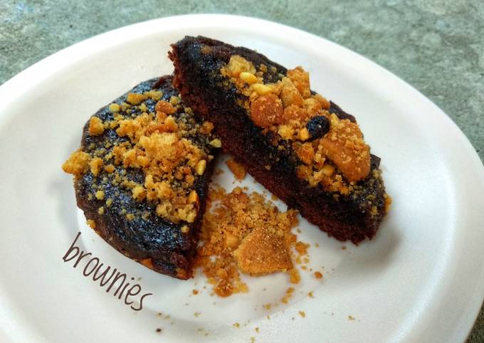 Fudgy Brownies Enak Super Praktis (no oven no mixer)