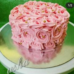 Eggless vanilla cake A picture of Eggless vanilla cake.