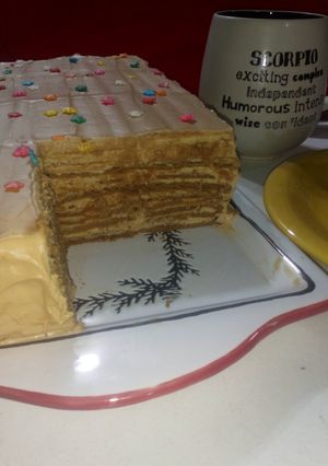 Una foto de Torta de Galletas y Crema Moka