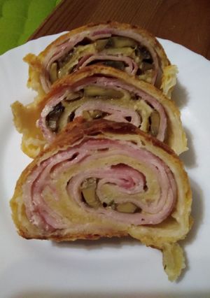 Sonkás tekercs recept fotója