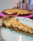 Tarta integral saludable de coco y dulce de leche super fácil!