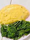 Mashed Potato, Bayam Rebus dan Sup Salmon