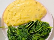 Gambar mashed potato bayam
