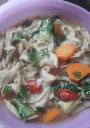Foto resep 134. Tumis jamur wortel sawi