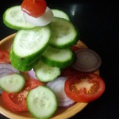 A picture of Cucumber tree salad.
