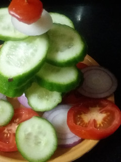 A picture of Cucumber tree salad.