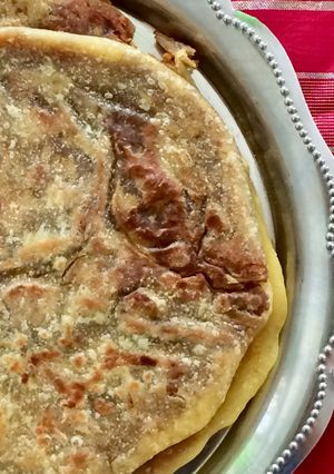 A picture of Puran Poli / Obattu.