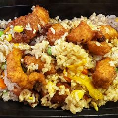 A picture of Crispy Chicken Fried Rice.