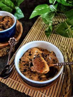 Foto resep Puding Roti dg Topping Dalgona Coffee