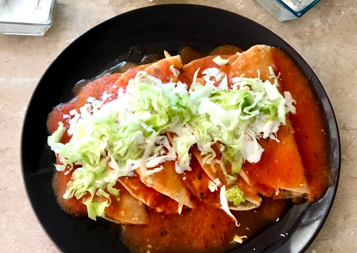 Entomatadas de pollo
