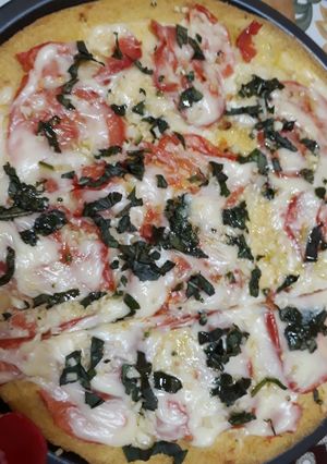 Una foto de Pizza de polenta