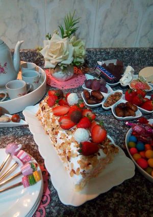 صورة لوصفة 🍓 رولي بالفراولة 🍓🍰