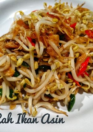 Foto resep Taoge Cah Ikan Asin