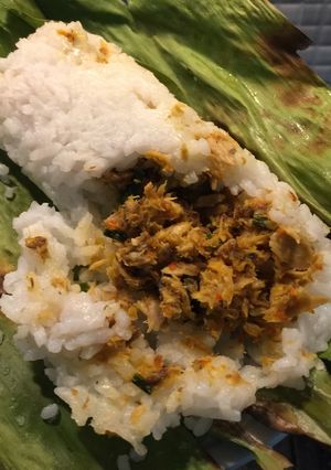 Foto resep Nasi bakar pampis tuna