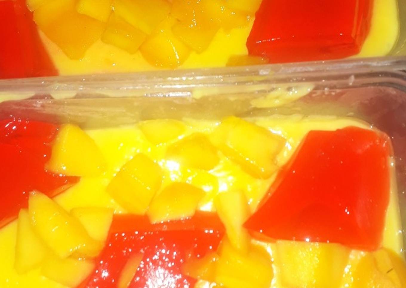 Mango custard