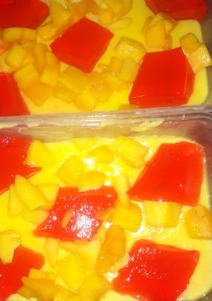 A picture of Mango custard.