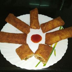 Chicken Veggie Spring Roll A picture of Chicken Veggie Spring Roll.