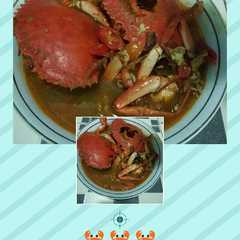 A picture of KEPITING rebus pedas SIMPLE.