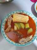 Espinazo con verduras