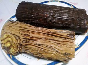 Una foto de Tronco de árbol o arrolladitos de dulce de leche