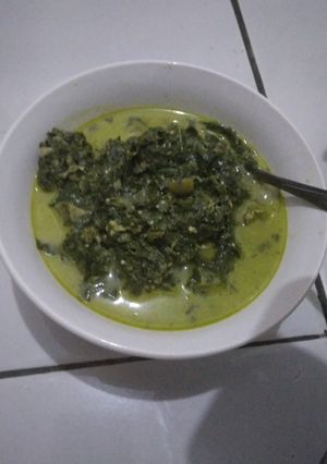 Foto resep Kalumpe / gangan daun singkong/ gulai ubi tumbuk