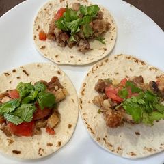 A picture of Pork Belly Sisig Street Taco.