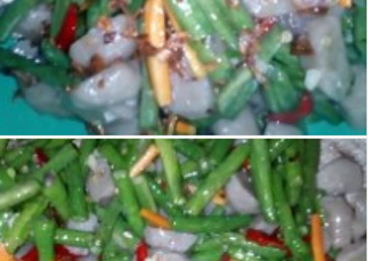 Bahan Membuat Ongseng bakso kacang panjang Anti Gagal