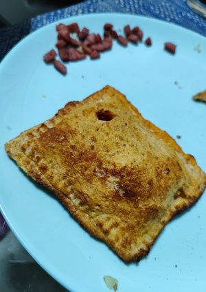 Una foto de Pizza pockets caseros