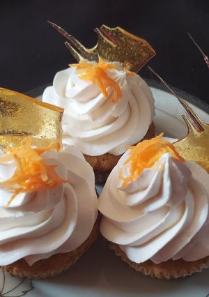 Una foto de Cupcakes de zanahoria