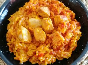 Una foto de Arroz meloso con emperador