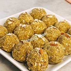 Gond Katira Laddu A picture of Gond Katira Laddu.