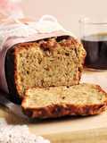 Gluten-free vanilla loaf cake with seeds and nuts