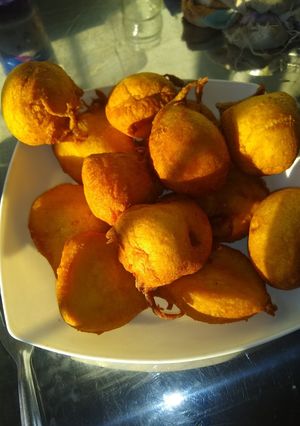 Una foto de Deliciosos buñuelos dulces ♥️ receta de mi suegra 😍