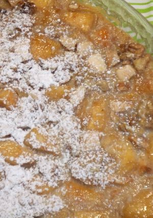 Una foto de Flognarde de manzana y caki para Navidad