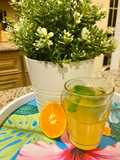 Peach orange green tea