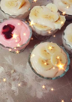 صورة لوصفة تحلية سهلة بكريمة الفلان 🍨🍧