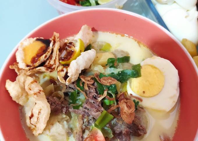 Soto betawi kuah santan susu