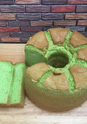 Foto resep Chiffon pandan with chia seed