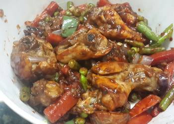 Popular Recipe Honey glazed chicken with parboiled vegetables Home Style