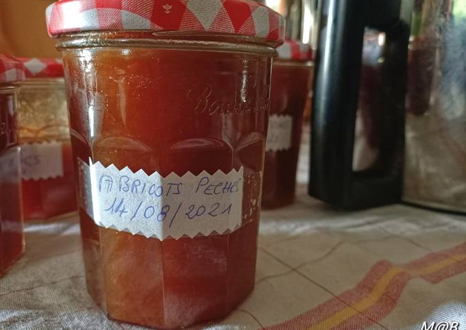 Simple Way to Make Confiture abricots pêches au Cook Expert