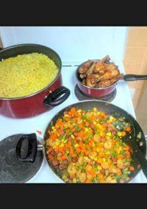 A picture of Holiday meal.