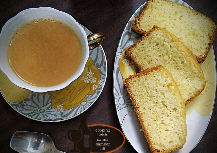 Super soft tea cake bake in pateela