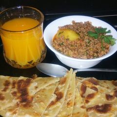 A picture of Spiced minced meat with potatoes.