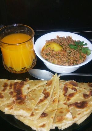 A picture of Spiced minced meat with potatoes.