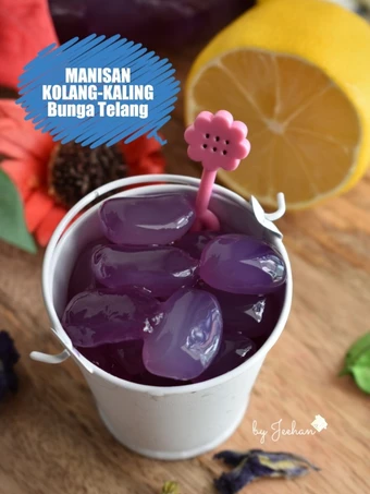 Cara Gampang Membuat Resep MANISAN KOLANG-KALING Bunga Telang yang Bikin Ngiler Anti Ribet, Sempurna