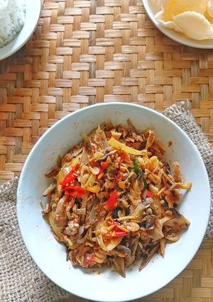 Foto resep Tumis Jantung Pisang Rebon